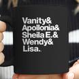 Prince Protégés Apollonia &Ampamp Carmen Electra Helvetica Threads Coffee Mug