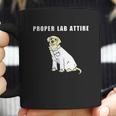 Proper Lab Attire Funny Laboratory Dog Pun Science Coffee Mug