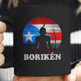 Puerto Rican Flag Taino Sun Boriken Borinquen Borikua Taino Coffee Mug