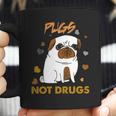 Pugs Not Drugs Pug Lover Dog Owner Funny Presents Coffee Mug