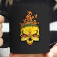 Rage Of Fire Faming Skull Creepy Skeleton Coffee Mug