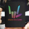 Rainbow Share The Love T-Shirt Coffee Mug