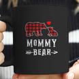 Red Plaid Mommy Bear One Cub Matching Buffalo Pajama Xmas Coffee Mug