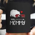 Red Plaid Mommy Bear Two Cubs Matching Buffalo Xmas Coffee Mug