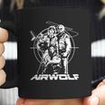 Retro Airwolf Mono Art Coffee Mug