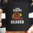 Retro Beaver Owner Cute Animal Lover I Love Shaved Beaver Coffee Mug