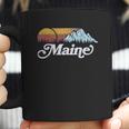 Retro Vibe Maine Vintage Mountains And Sun Coffee Mug