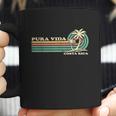 Retro Vintage Family Vacation Costa Rica Pura Vida Beach Coffee Mug