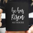 He Has Risen Matthew 286 Coffee Mug