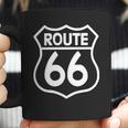 Route 66 Stampa Bianca Starda America Sport T-Shirt Coffee Mug