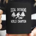 Sasquatch Social Distancing World Champion Bigfoot Coffee Mug