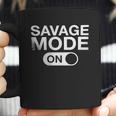 Savage Mode On Black And White Men Coffee Mug