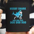 Siberian Husky Shark Doo Doo Doo Coffee Mug