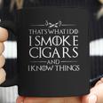 Smoking Cigars And Know Things Coffee Mug