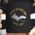 Social Distancing Since 1837 Vintage Coffee Mug