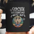 Social Distancing With My Dog Golden Retriever Coffee Mug