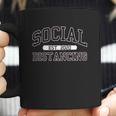 Social Distancing Established 2020 Coffee Mug