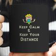 Social Distancing Keep Calm And Keep Your Distance Coffee Mug