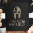 Spartan Helm Latin Motto Si Vis Pacem Para Bellum T-Shirt Coffee Mug