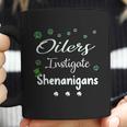 St Patricks Day Shamrock Oilers Instigate Shenanigans Funny Saying Job Title Coffee Mug