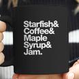 Starfish And Coffee Maple Syrup And Jam Coffee Mug