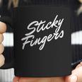 Sticky Fingers Band Logo White Coffee Mug