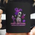 Sugar Skull Fight Like A Girl Fibromyalgia Awareness Shirt Coffee Mug