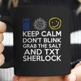 SuperwholockShirts - Keep Calm Grab The Salt Dont Blink Coffee Mug