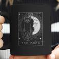 Tarot Card Crescent Moon And Cat Aesthetic Gift 2022 Coffee Mug