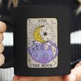 Tarot Card The Moon Xviii Kawaii Goth Pastel Cat Mystical Coffee Mug