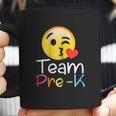 Team Prek Teacher Emoji Hearts Love Back To School Coffee Mug