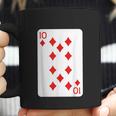 Ten Of Diamonds Playing Cards Halloween Costume Casino Easy Coffee Mug