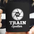 Trainspotter Design Trainspotting With Photo Camera Cool Gift Graphic Design Printed Casual Daily Basic Coffee Mug