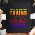 Trainspotting Ask Me About Trains Trainspotter Train Railway Cool Gift Coffee Mug