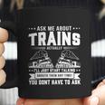 Trainspotting Ask Me About Trains Trainspotter Train Railway Cute Gift Coffee Mug