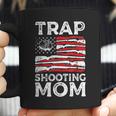 Trap Shooting Mom Gun Rights American Flag Mothers Day Coffee Mug