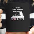 The Two Worst Morning Of The 21St Century 911 &Ampamp 119 Tshirt Coffee Mug