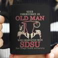 Never Underestimate An Old Man Who Graduated From San Diego State University Coffee Mug