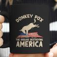 Us Flag Donkey Pox The Disease Destroying America Democratic Coffee Mug