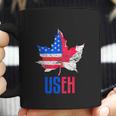 Useh Leaf Canadian American Flag Canada Usa Patriotic Coffee Mug