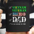 Vietnam Veteran Hero Dad Retired Military Papa Fathers Day Coffee Mug