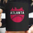 Vintage Downtown Atlanta Georgia Skyline Baseball Coffee Mug