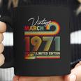 Vintage March 1971 50Th Birthday Gifts Cassette Tape Retro Coffee Mug