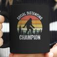 Vintage Retro Social Distancing Champion Bigfoot Coffee Mug