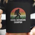 Vintage Retro Social Distancing Champion Funny Bigfoot Coffee Mug