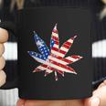 Vintage Weed American Flag 420 Coffee Mug