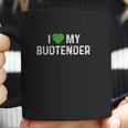 Weed Stoner I Love Heart My Budtender Cannabis Dispensary Coffee Mug