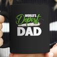 Weed Worlds Dopest Dad Funny Leaf Fashion Graphic Design Printed Casual Daily Basic Coffee Mug