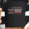 Wheel Spin Addict Mens Make America Fast Again Drive A Corvette Coffee Mug