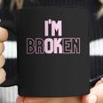 Womens Pastel Goth Aesthetic Im Ok Broken Coffee Mug